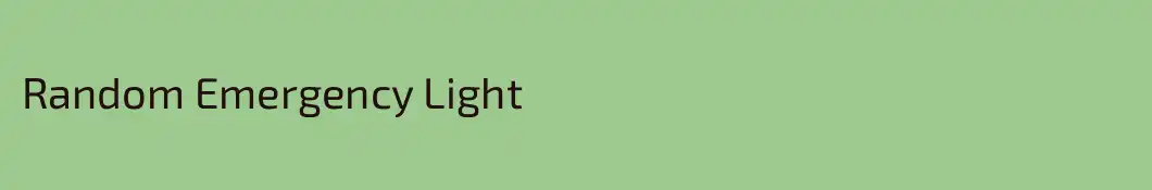 Random Emergency Light